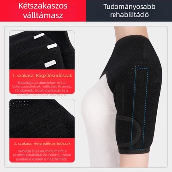 Válltámogató kötés a váll- és nyaki ízületek rögzítésére, rehabilitáció stroke és hemiplegia esetén, fixáló emelőpánt vállficamhoz