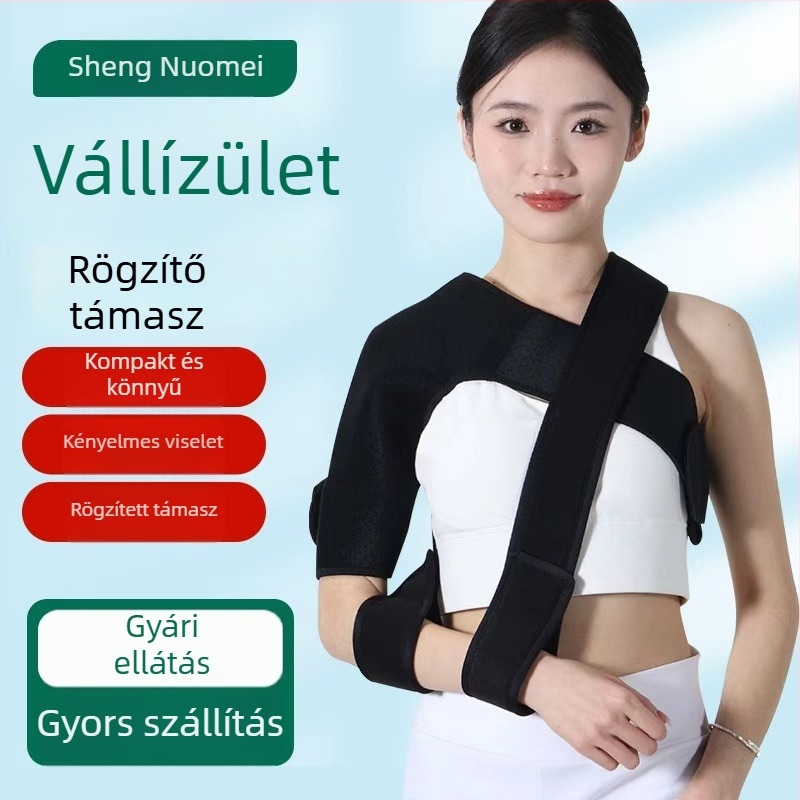 Válltámogató kötés a váll- és nyaki ízületek rögzítésére, rehabilitáció stroke és hemiplegia esetén, fixáló emelőpánt vállficamhoz