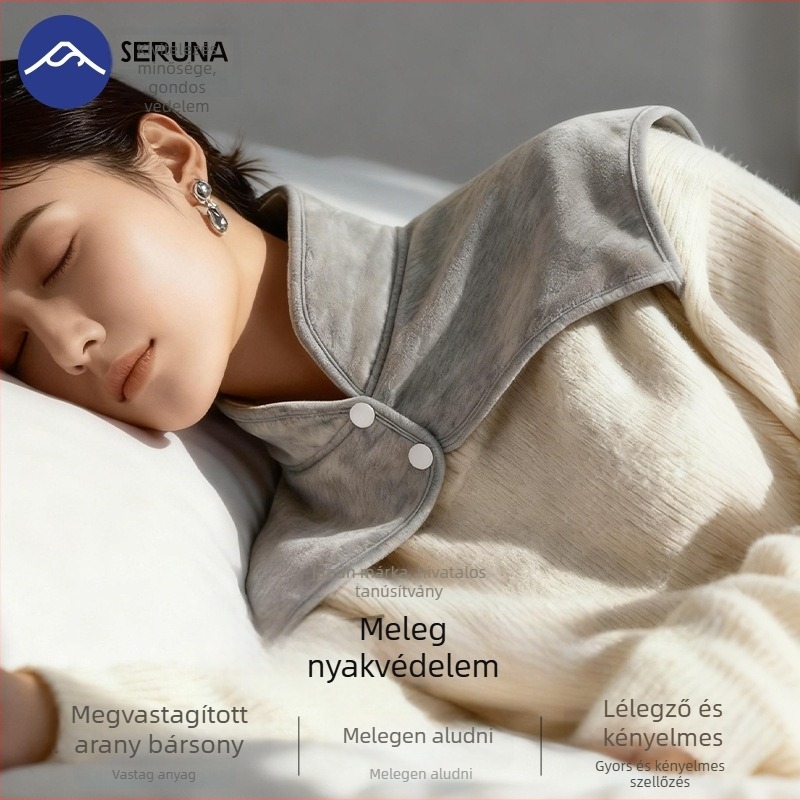Őszi–téli vállmelegítő sál nőknek, vastag és meleg, nyakvédő otthoni használatra