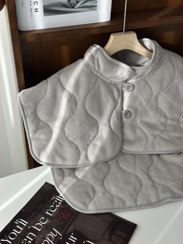 Grafén melegítő vállvédő kendő-vest, bélés fleece-sel, vastagított, japán stílus