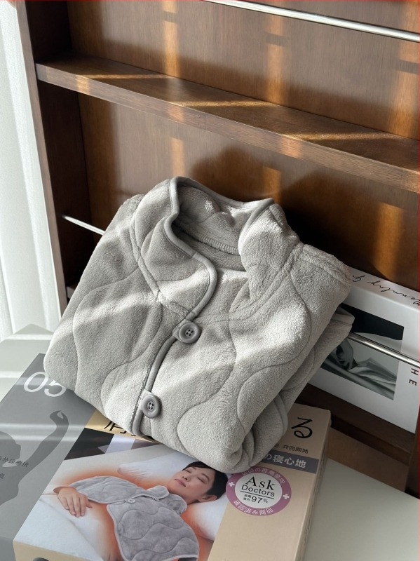 Grafén melegítő vállvédő kendő-vest, bélés fleece-sel, vastagított, japán stílus