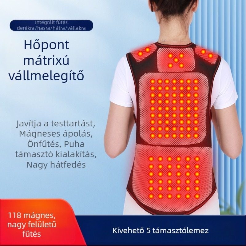 Turmalin melegítő vállpárnák – hátmelegítő mellény felnőtteknek
