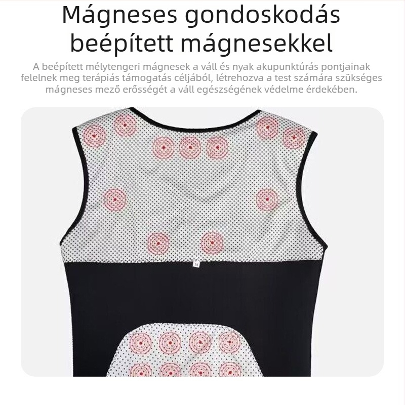 Önmelegítő vállvédő mellény turmalin mágneses terápiával, ujj nélküli
