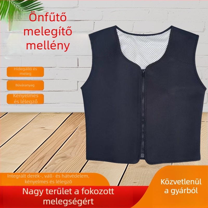 Önmelegítő vállvédő mellény turmalin mágneses terápiával, ujj nélküli