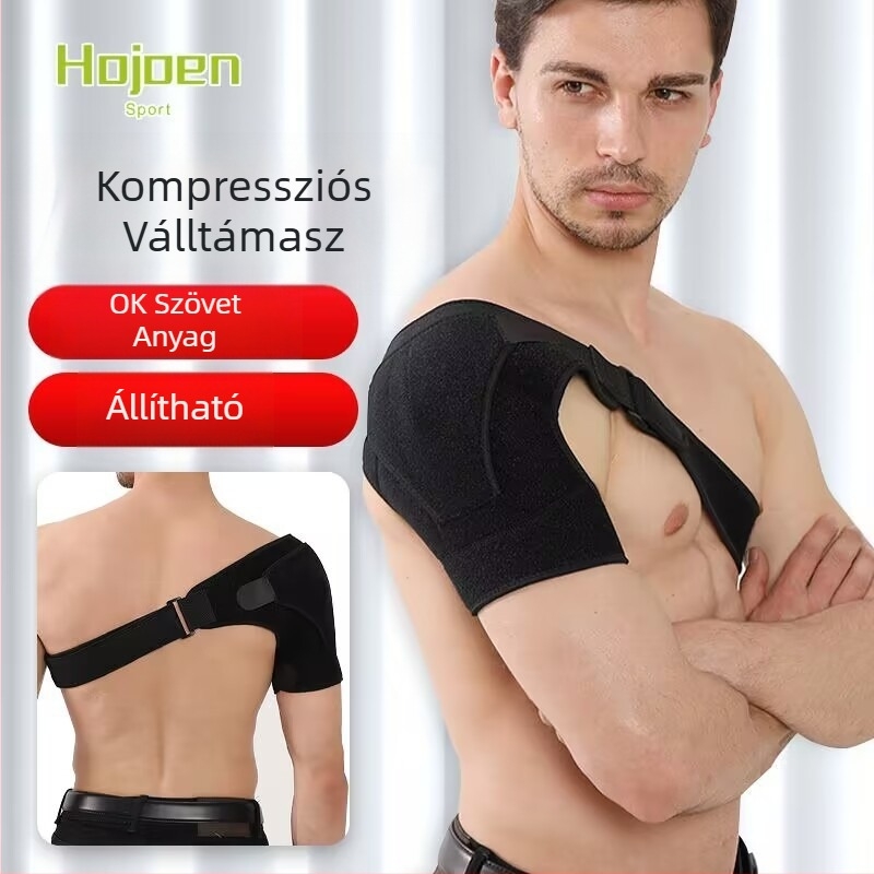 Sport vállortézis, állítható nyomású, bal és jobb anti-nyújtás pántokkal, vállfixátor, jégkompresszióval védő