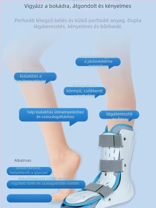 Bokarögzítő ortézis és lábtámasz, védőfelszerelés, hosszú és rövid változatok