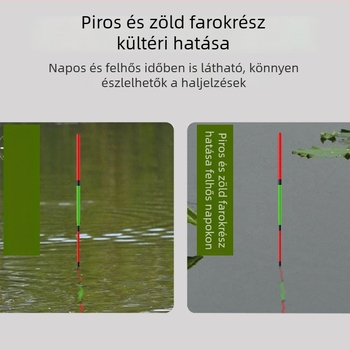 Vörös-zöld farkú horgászúszó, 60 cm hosszú, rendkívül érzékeny, rogue drift vegyes karp fajtákhoz