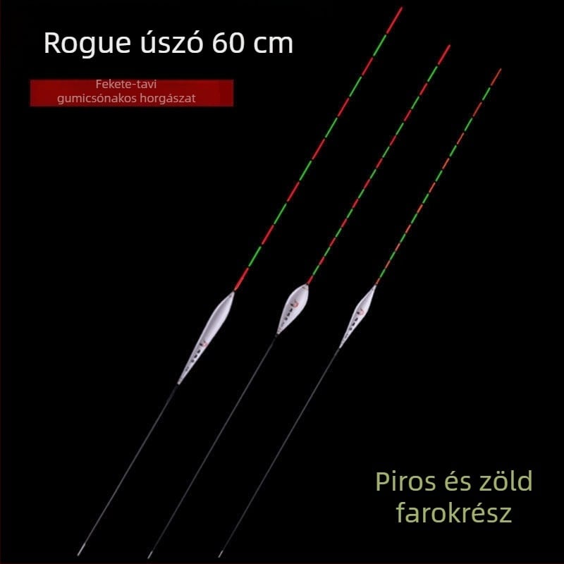 Vörös-zöld farkú horgászúszó, 60 cm hosszú, rendkívül érzékeny, rogue drift vegyes karp fajtákhoz