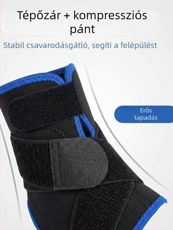 Kompresziós bokarögzítő neopren bevonattal – sportvédő, uniszex, kosárlabda és futás