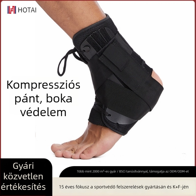 Kompressziós boka merevítő pánttal sporthoz, stabilizáló támogatás és védelem kosárlabdához