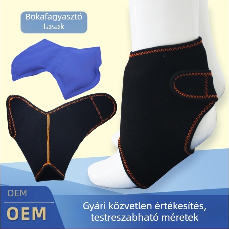 Új típusú boka hideg/meleg kompresszió, puha és kényelmes, újrahasználható nejlon lábvédő