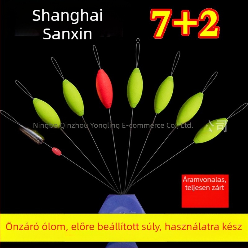 Shanghai Sanxin hétcsillagos sodró úszó, áramvonalas, teljesen zárt test, integrált ólom és zárógyöngy