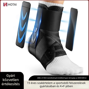 Sportos bokavédő kompressziós támasztékkal – kosárlabdázáshoz, rögzítőpánt és bokaszalag