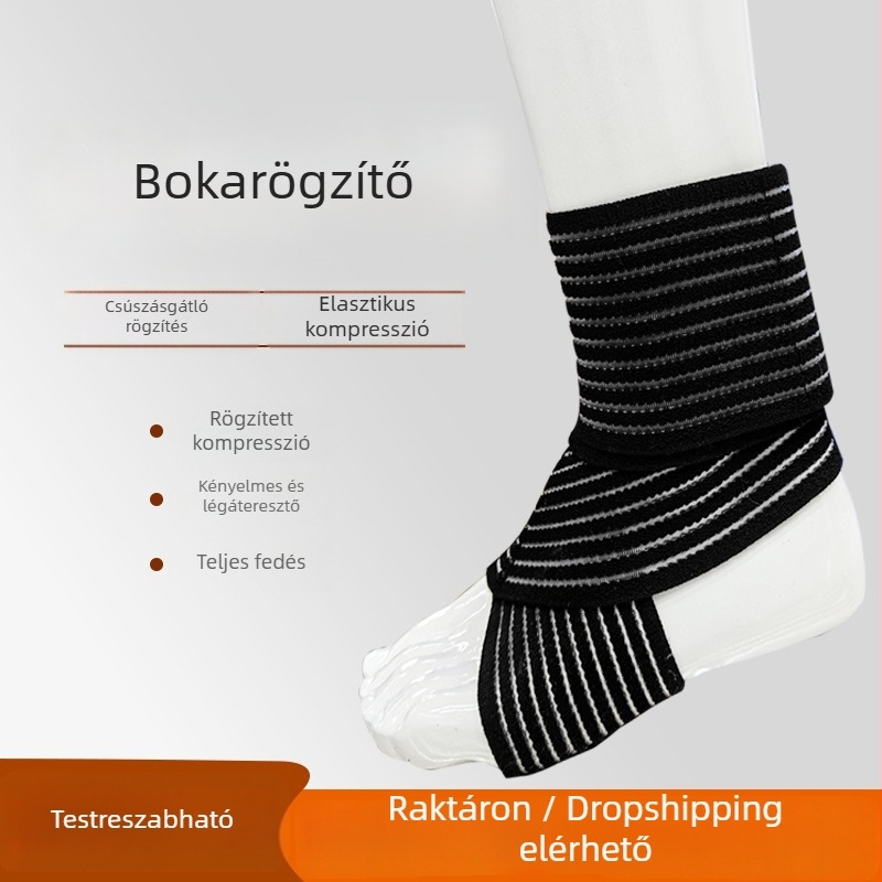 Bokaszalag a ficam elleni védelemért, állítható körkörös kompresszióval, könnyű és lélegző