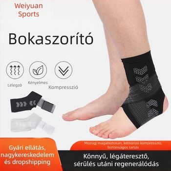 Kötött bokaortézis sporthoz – boka támogatás, stabilizáció futballhoz és futáshoz, könnyű és lélegző