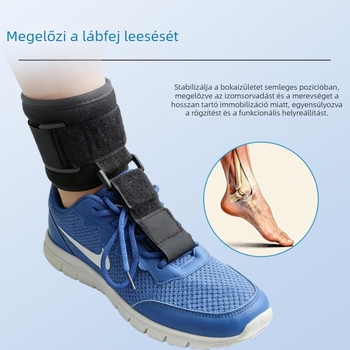 Gyerekeknek szóló bokaortézis rögzítőpánttal, ívtámogatással és plantar fascia védővel