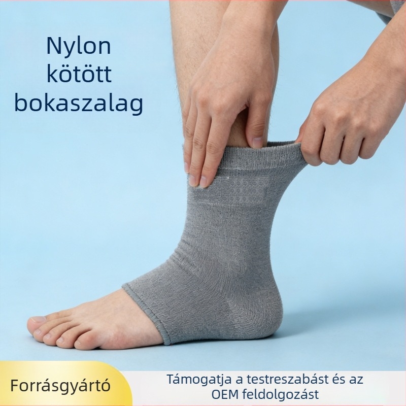 Kötött nylon boka-támogatás, légáteresztő elasztikus kompresszió futás közben – a boka védelmére és az ízület stabilizálására