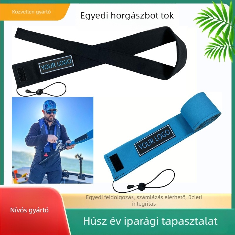 Neoprén horgászbot védőhüvely és felszerelés-táska