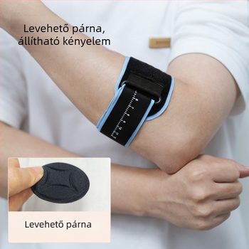 Tenisz- és tollaslabda könyökvédő, uniszex, kompressziós pánttal