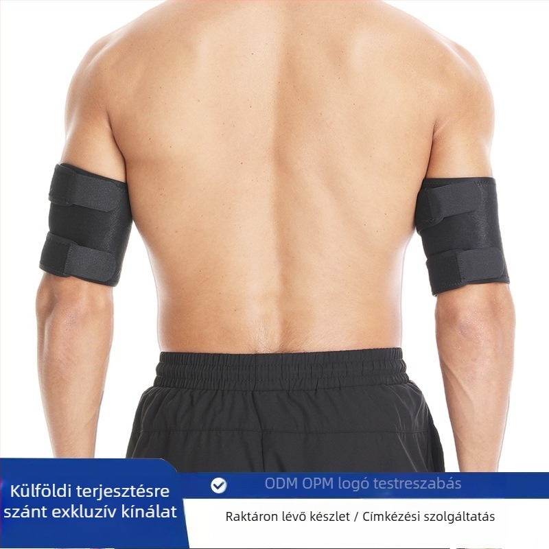 Sportos könyökvédő, elasztikus kötés és pillangó mintázatú könyökvédő, fitnesz felszerelés