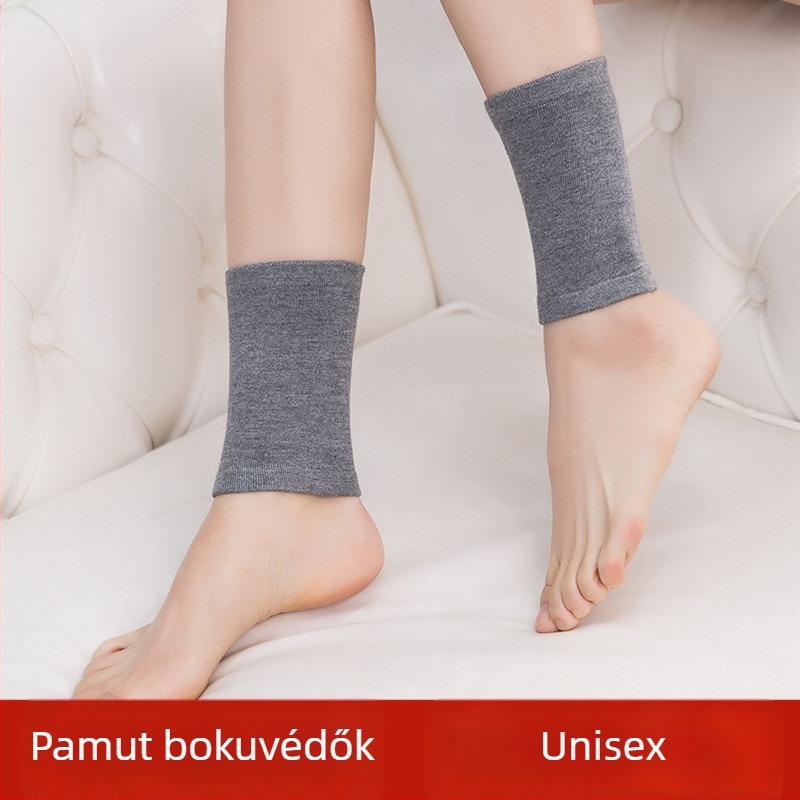 Pamut bokavédő zokni, uniszex, meleg, tavasz–nyár, rövid, vékonytól vastagig, védelem a bokának és a lábszárnak