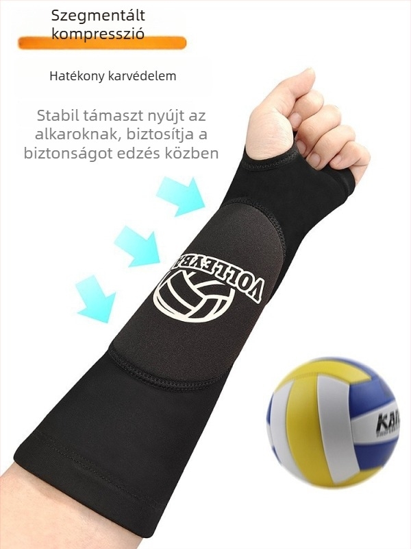 Volejbal kar-, könyök- és csuklóvédő — férfiaknak és nőknek, légáteresztő edzésre