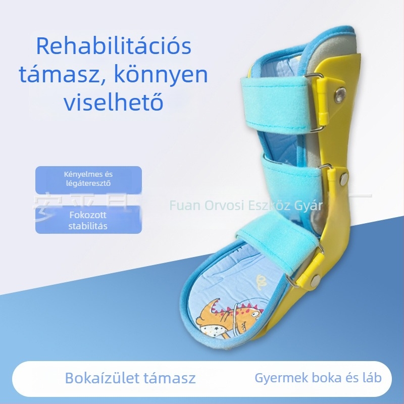 Gyermekeknek szóló bokaortézis posztoperatív fixációhoz és lábfej-törés támogatásához