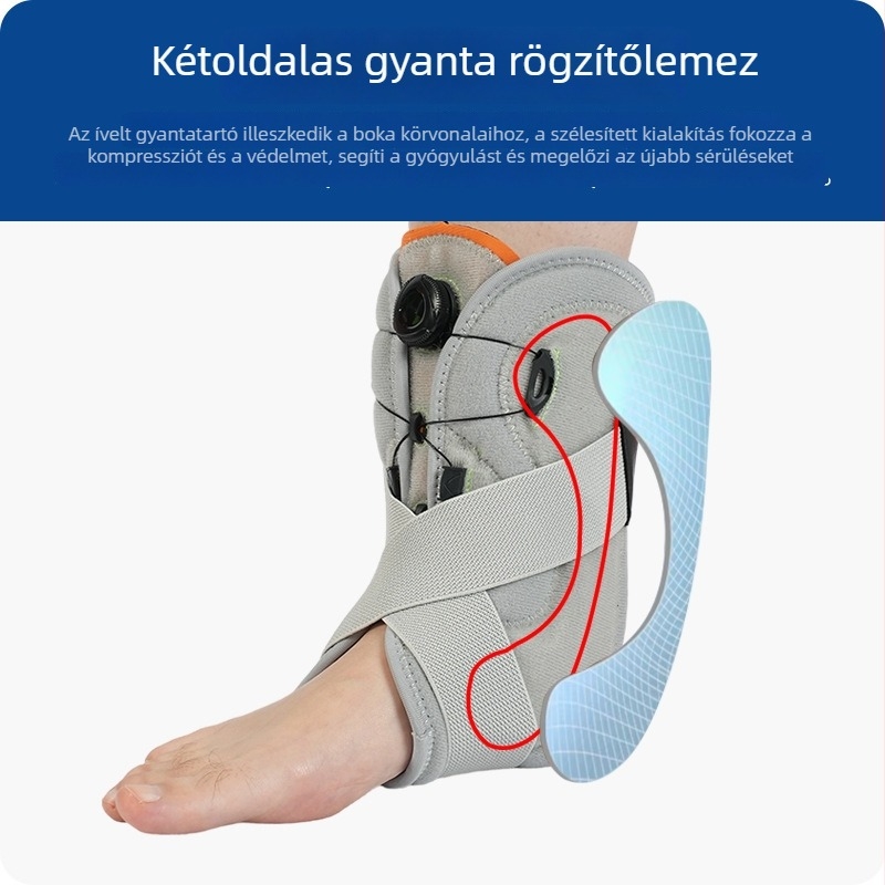 Bokafixáló sín törés és ficam esetén, védő támogatás, állítható, spandex anyag