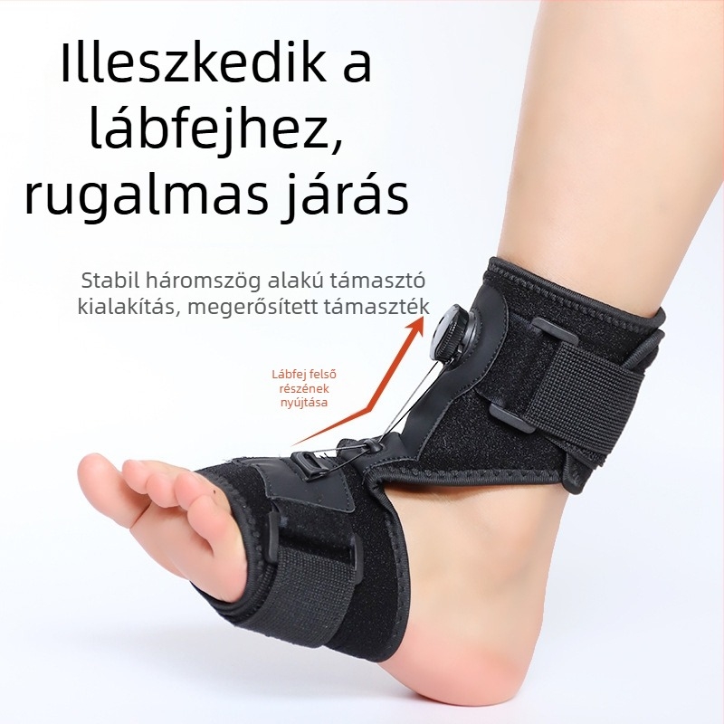 Új, korszerű bokaortézis Velcroos, rugalmas nyomással a láb esése és valgus beállításához