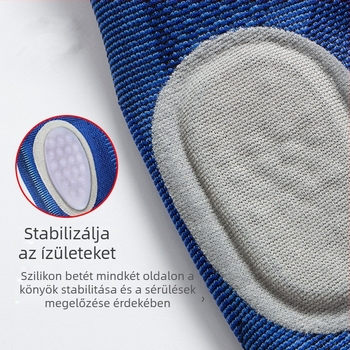 Kötött szilikon könyökvédő kosárlabdához, badmintonhoz és edzéshez, légáteresztő, izzadságfelszívó, vékony kompressziós dizájn