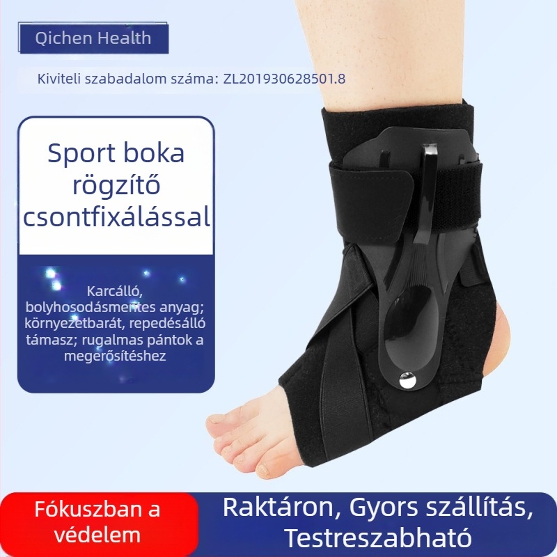 Légáteresztő bokatámasz rándulásokhoz, állítható pántokkal, univerzális méret