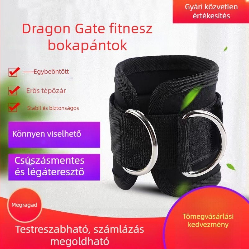 Háromrészes készlet láb- és farizmok edzéséhez: lábizmok edző eszköz, lábgyűrű és boka csat