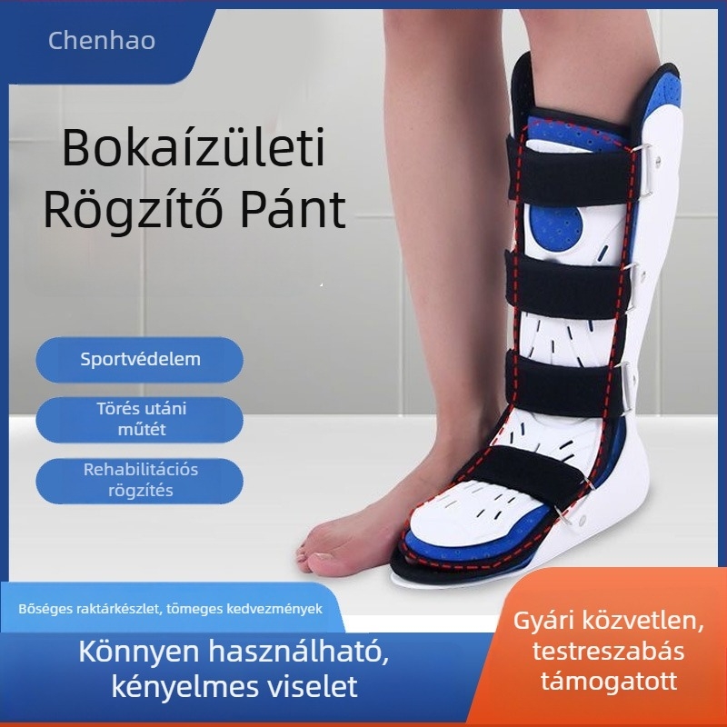 Bokafixáló sín törés- és ficamrehabilitációhoz – lábszár gipsz tartó, metatarsalis támogatás, láb esése