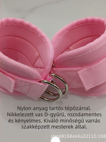 Rózsaszín bokaszalagok a csípő- és lábedzéshez