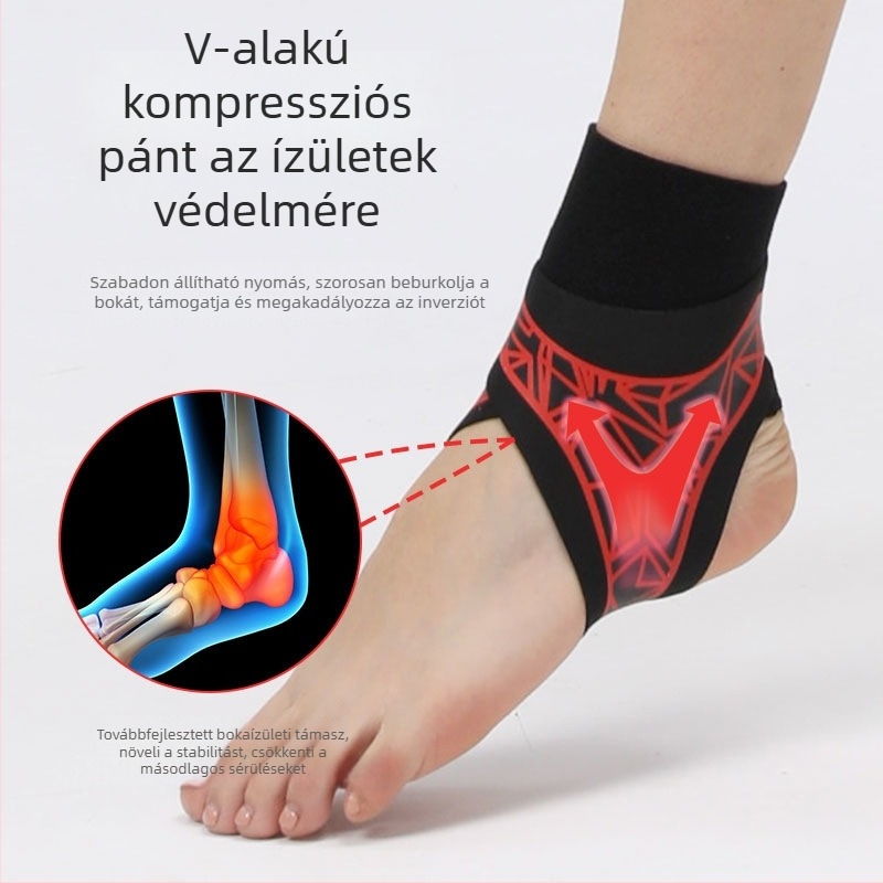 Uniszex, lélegző vékony bokavédő kosárlabdához és futballhoz – támogatás a ficamok megelőzésére és rehabilitációjára