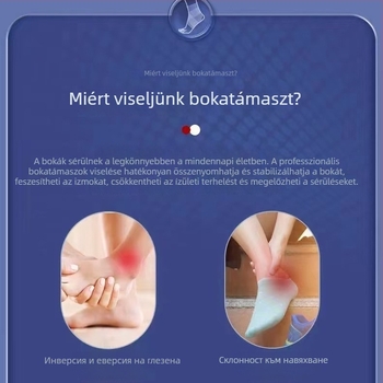 Ultra vékony, lélegző bokaortézis sprain esetén – anti-rotációs rögzítés, bokát és csuklót támogató