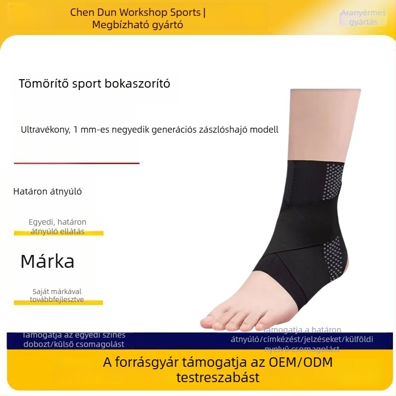 Ultra vékony, lélegző bokaortézis sprain esetén – anti-rotációs rögzítés, bokát és csuklót támogató