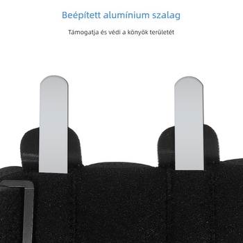 Nyáron lélegző könyökvédő pántokkal és alumínium sínnel a támasztáshoz
