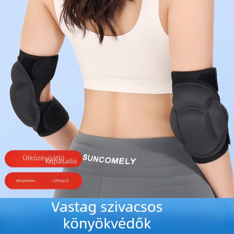Könyökvédő könyökhöz tervezett tenisz és tollaslabdához, alkar- és csuklóvédő