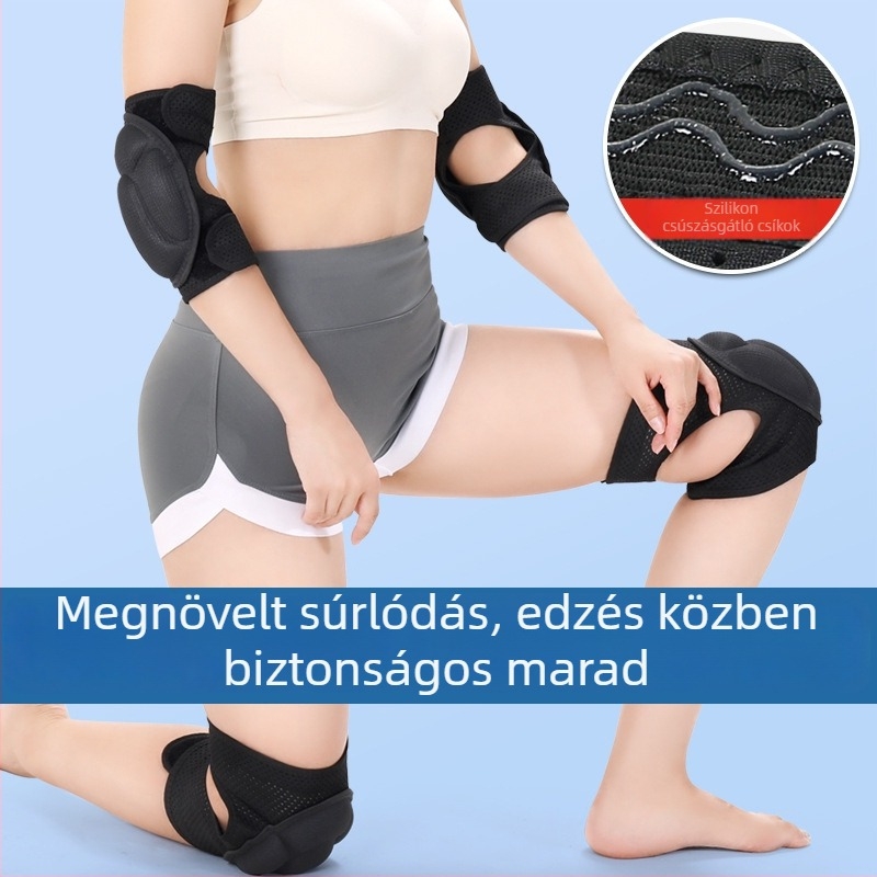 Könyökvédő könyökhöz tervezett tenisz és tollaslabdához, alkar- és csuklóvédő