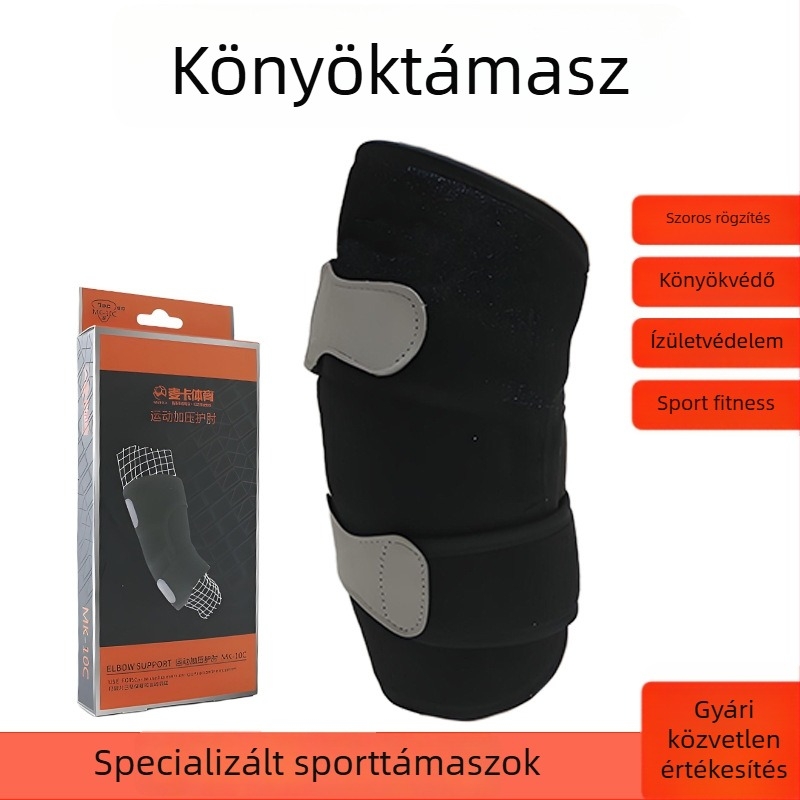 Sportos könyökvédő pánttal – stabil védő kosárlabda és röplabdára edzéshez