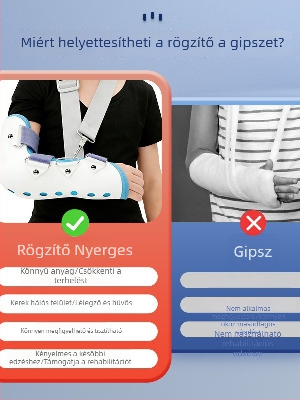 Gyermekek könyökrögzítő sín, kar törés utáni rehabilitációhoz