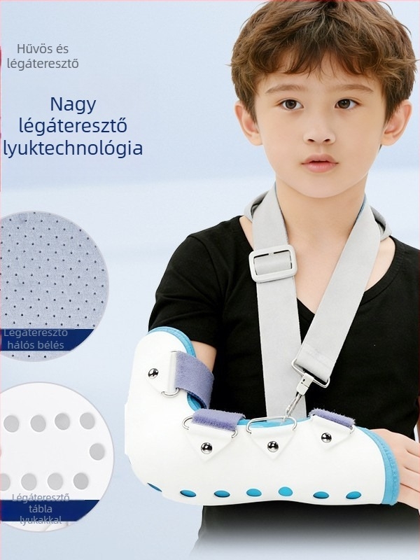 Gyermekek könyökrögzítő sín, kar törés utáni rehabilitációhoz