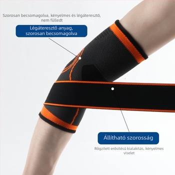 Kompressziós könyökvédő szalag – könnyű védelem sporthoz, kosárlabdához és súlyemeléshez (spandex)