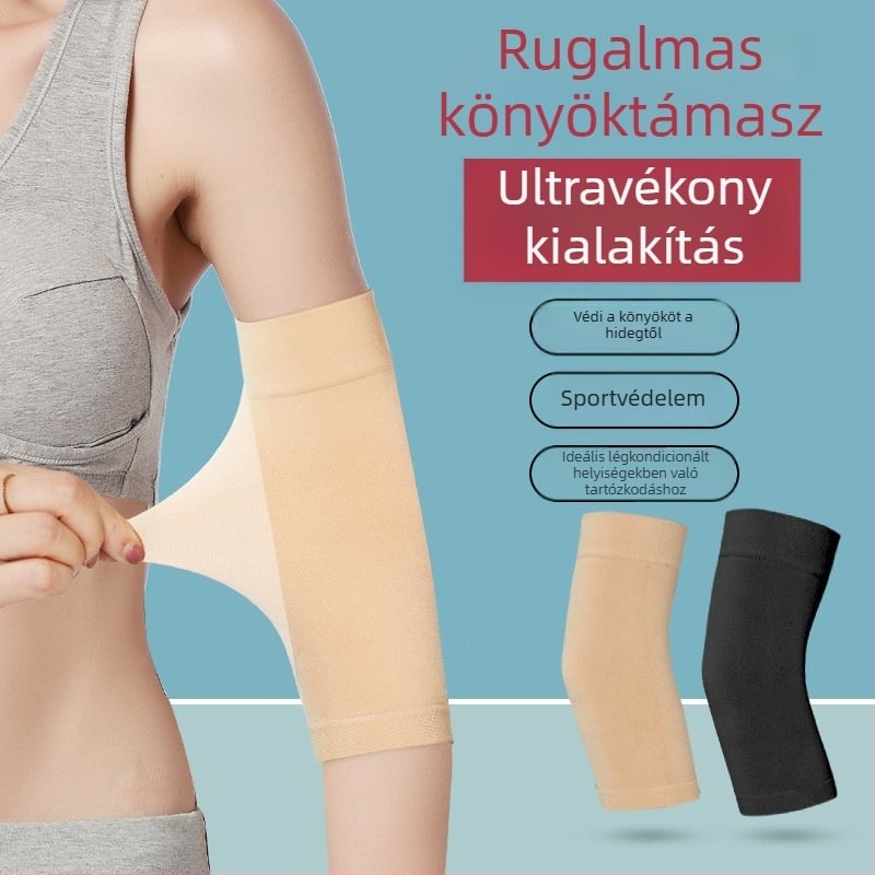 Rugalmas könyökvédő, karmelegítő, uniszex könyökvédő badmintonhoz, futáshoz, kerékpározáshoz