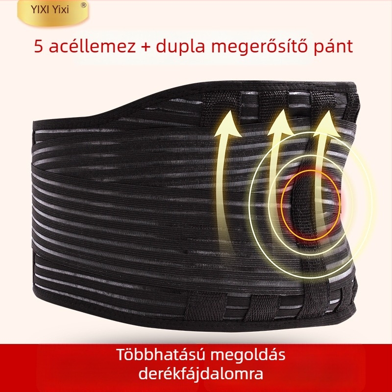 Turmalin önmelegedő deréköv acéllemezével, lélegző, kétoldali fűtés