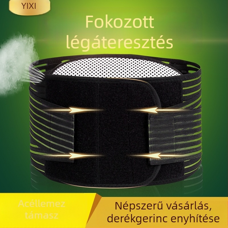Turmalin önmelegedő deréköv acéllemezével, lélegző, kétoldali fűtés