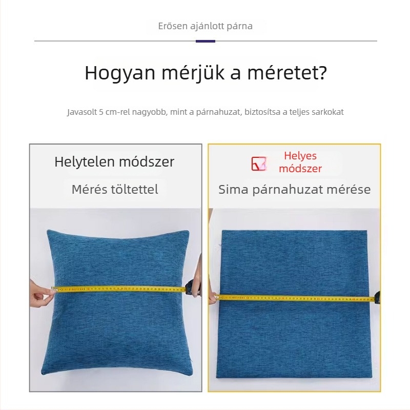 Chenille egyszínű párnahuzat kanapéra és irodába; pamuttöltésű lumbáris párna és fej-nyak támasz párna