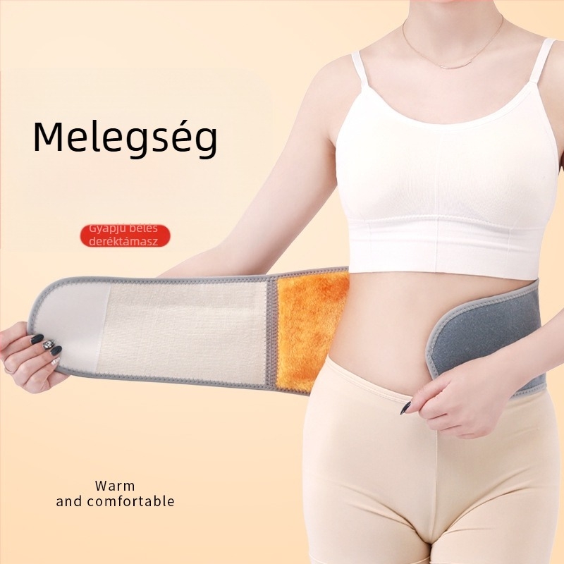 Flísz béléses derékvédő öv, vastagabb kialakítás, melegíti a derekat idős használatra őszi–téli szezonban, férfiak és nők
