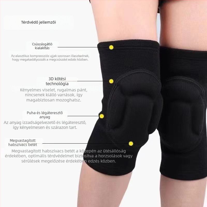 Meleg habszivacsos térdvédők teknőshéj mintával, uniszex, kerékpározáshoz, hegymászáshoz és sporthoz; ütésvédő roller skatinghez